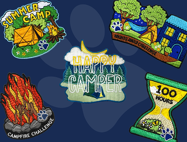 Camping Badges for Camps, Trips and Outdoor Activities