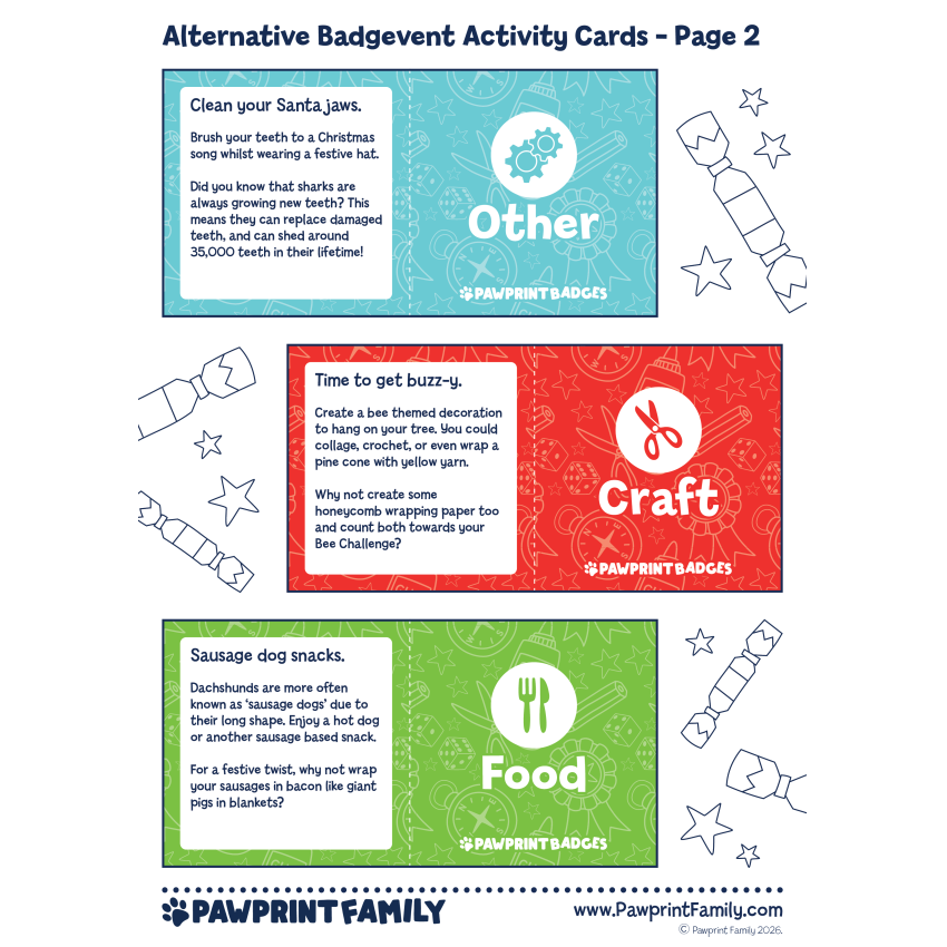 Alternative Badgevent Activity Cards 12 Days Of Christmas 1