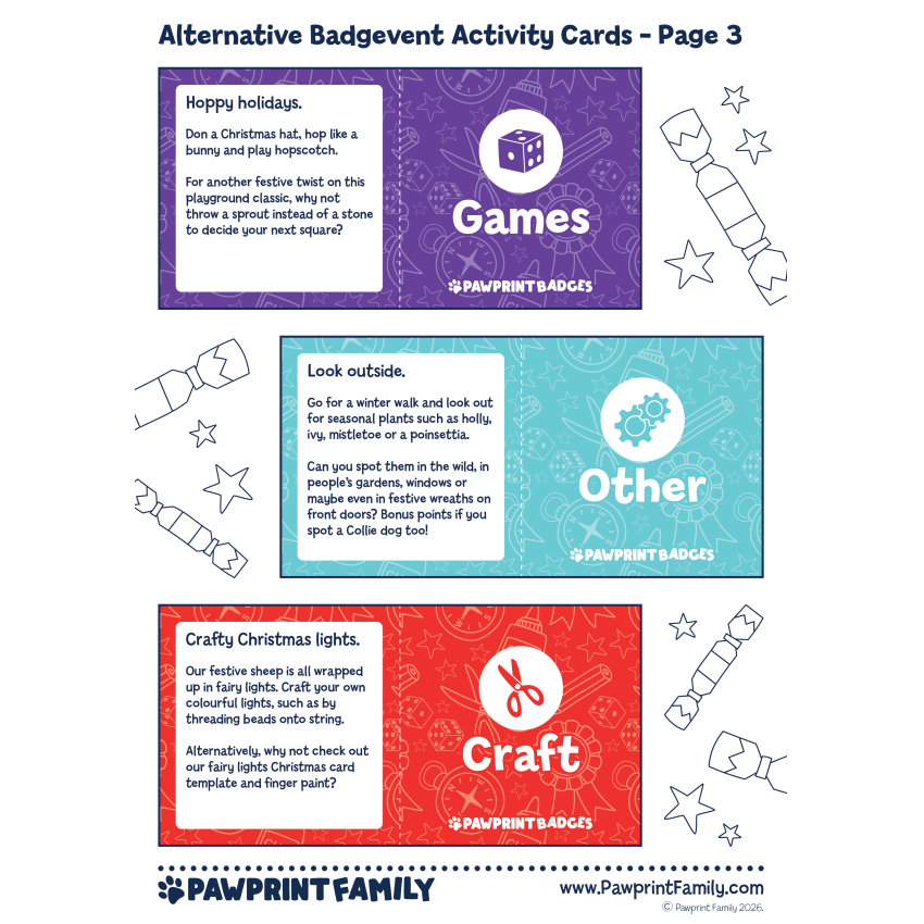 Alternative Badgevent Activity Cards 12 Days Of Christmas 2