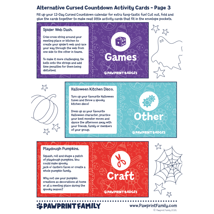 Alternative Cursed Countdown Activity Cards 3