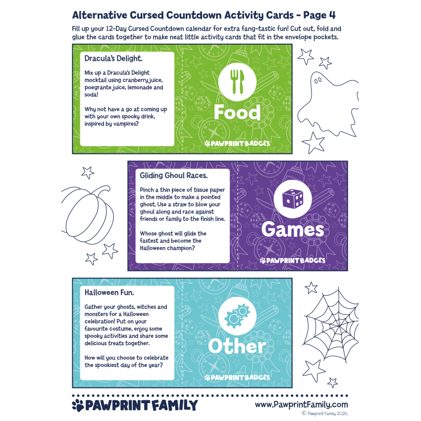Alternative Cursed Countdown Activity Cards 4