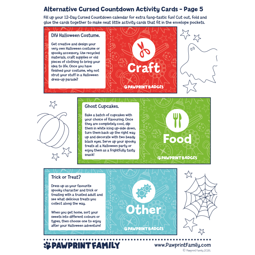 Alternative Cursed Countdown Activity Cards 5