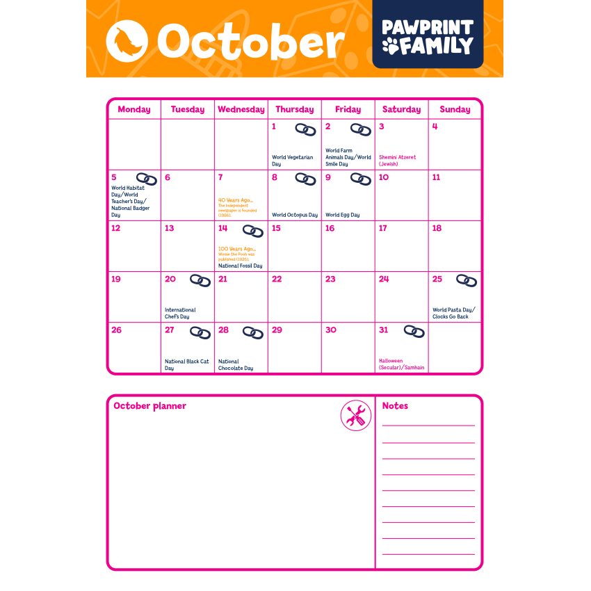 Calendar 2026 Autumn Term 6