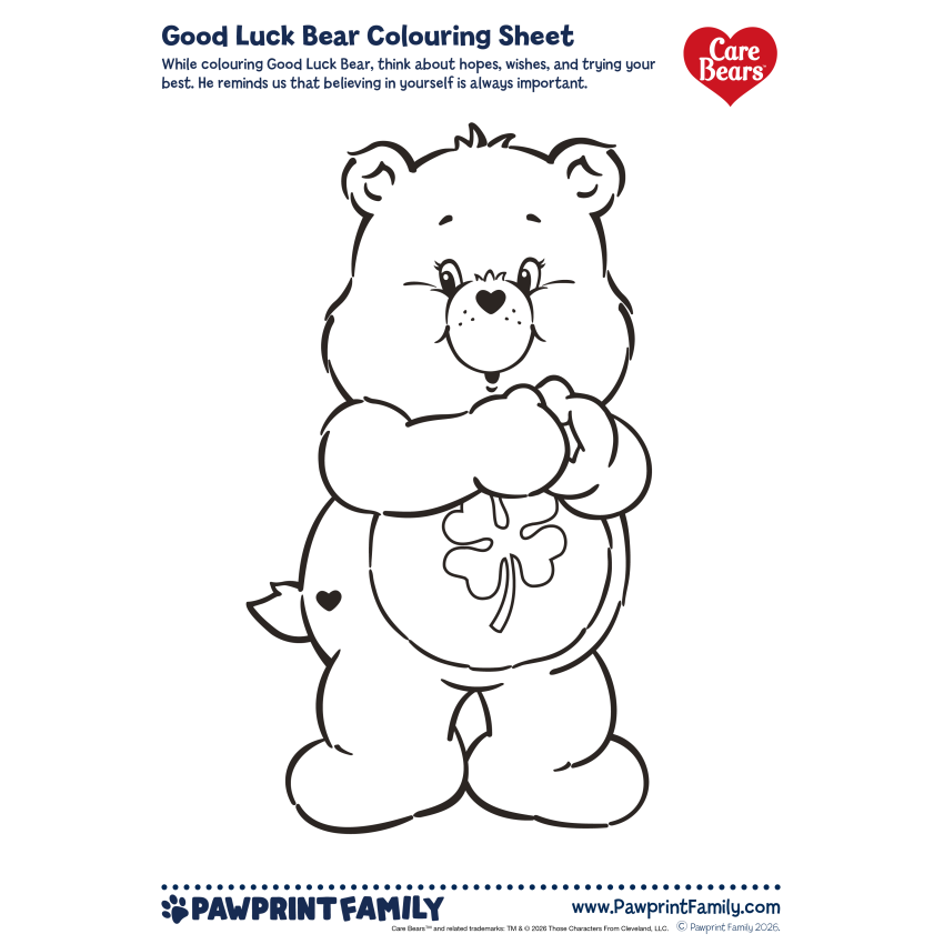 Care Bears Colouring Sheets 5