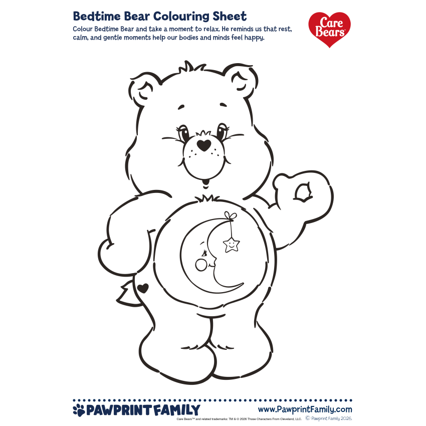 Care Bears Colouring Sheets 6