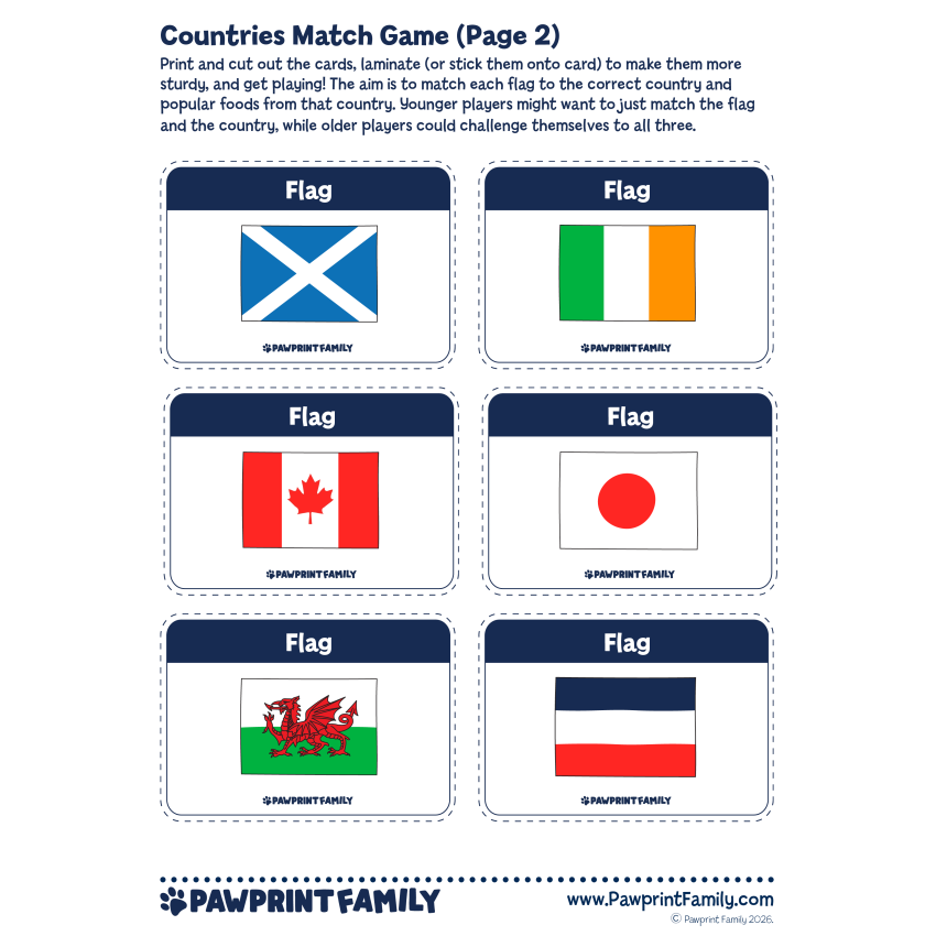 Countries Match Game 1