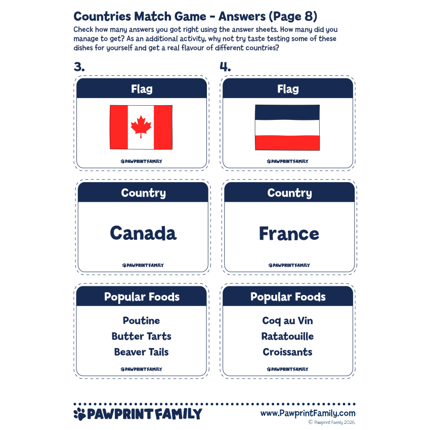 Countries Match Game 7