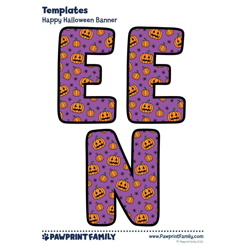 Halloween Banner Craft 13