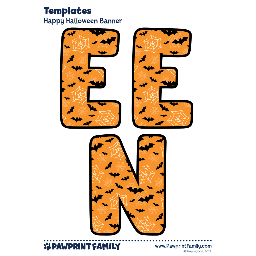 Halloween Banner Craft 9