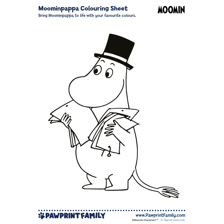 Moomin Colouring Sheets 3