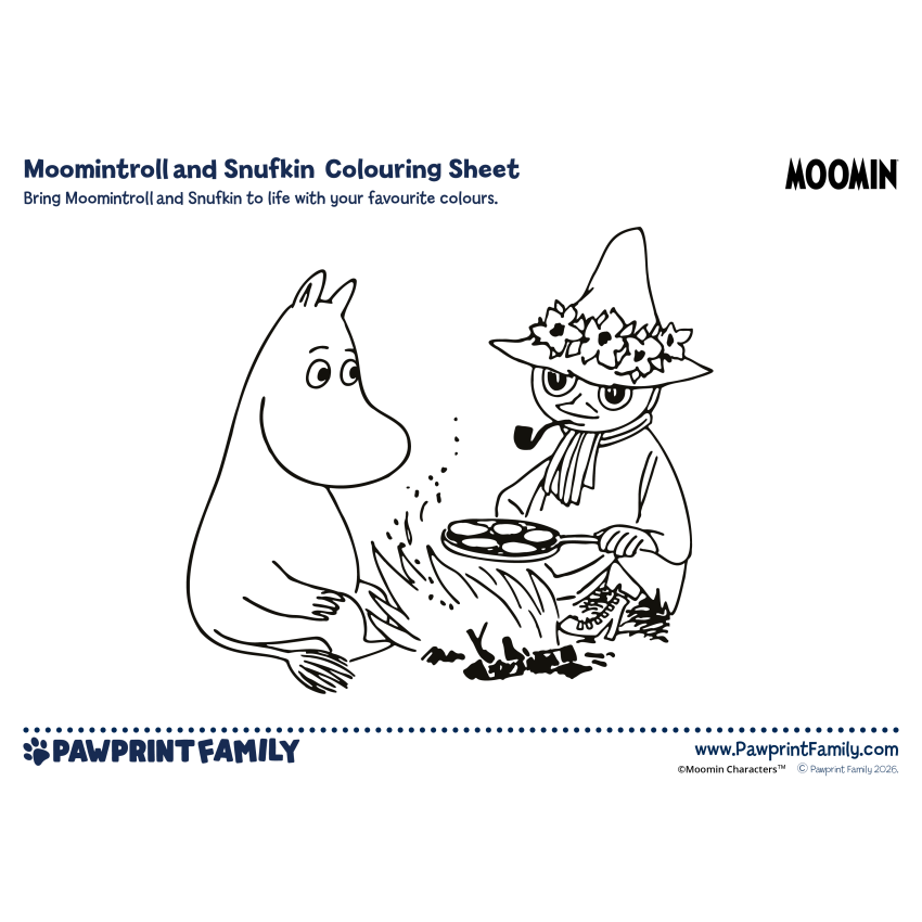 Moomin Colouring Sheets 6