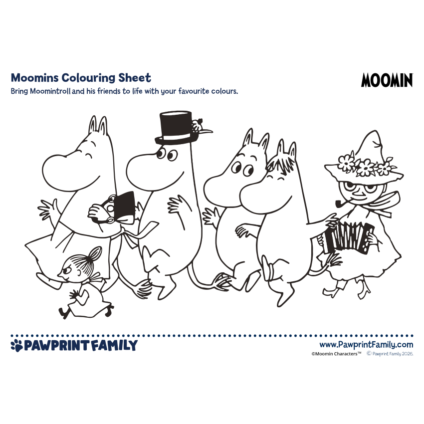 Moomin Colouring Sheets 9