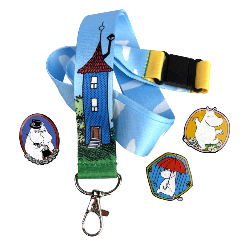 Moomin Lanyard And Pin Set 1