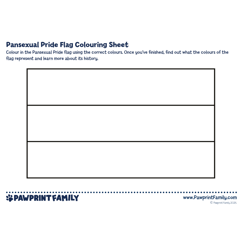 Pride Flag Colouring Sheets 8