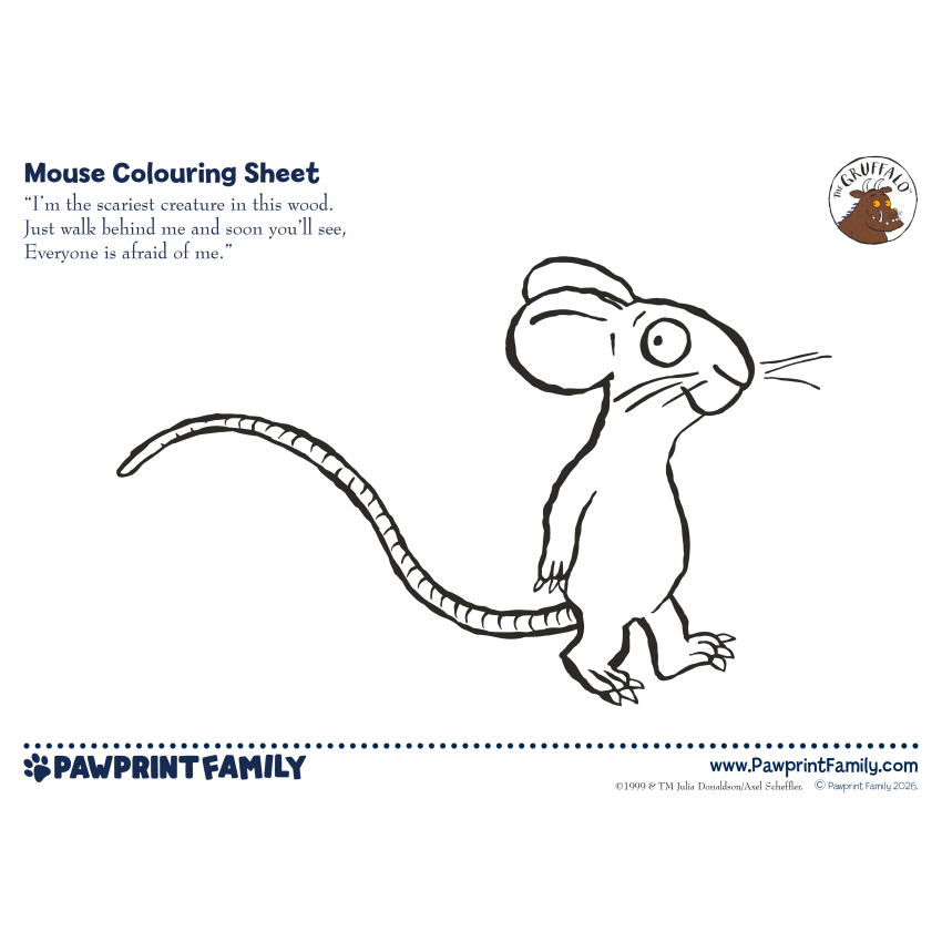 The Gruffalo Colouring Sheets Full Pack 2