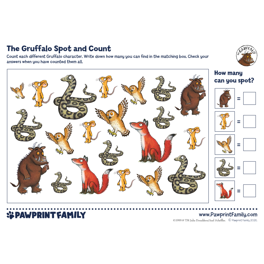 The Gruffalo Spot And Count 1