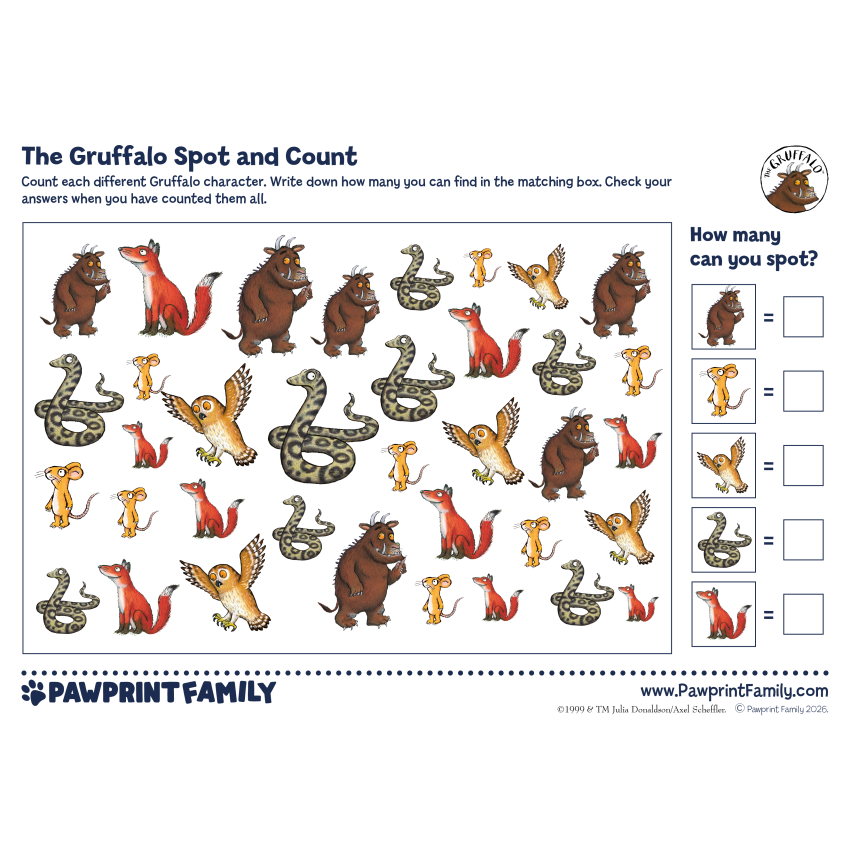 The Gruffalo Spot And Count 2