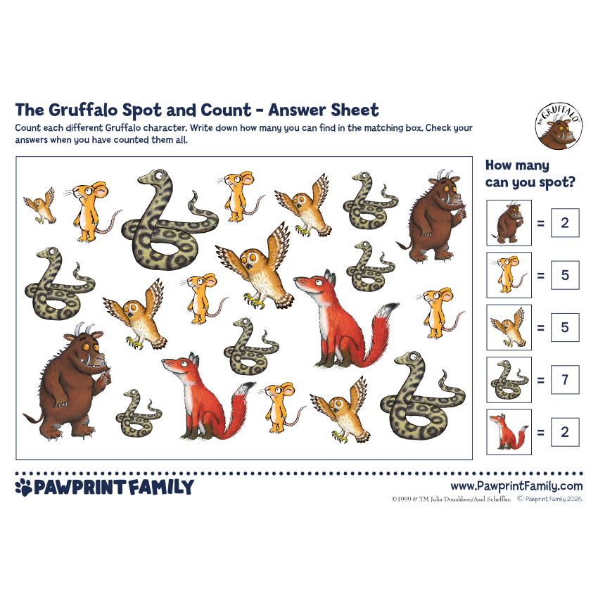 The Gruffalo Spot And Count 4