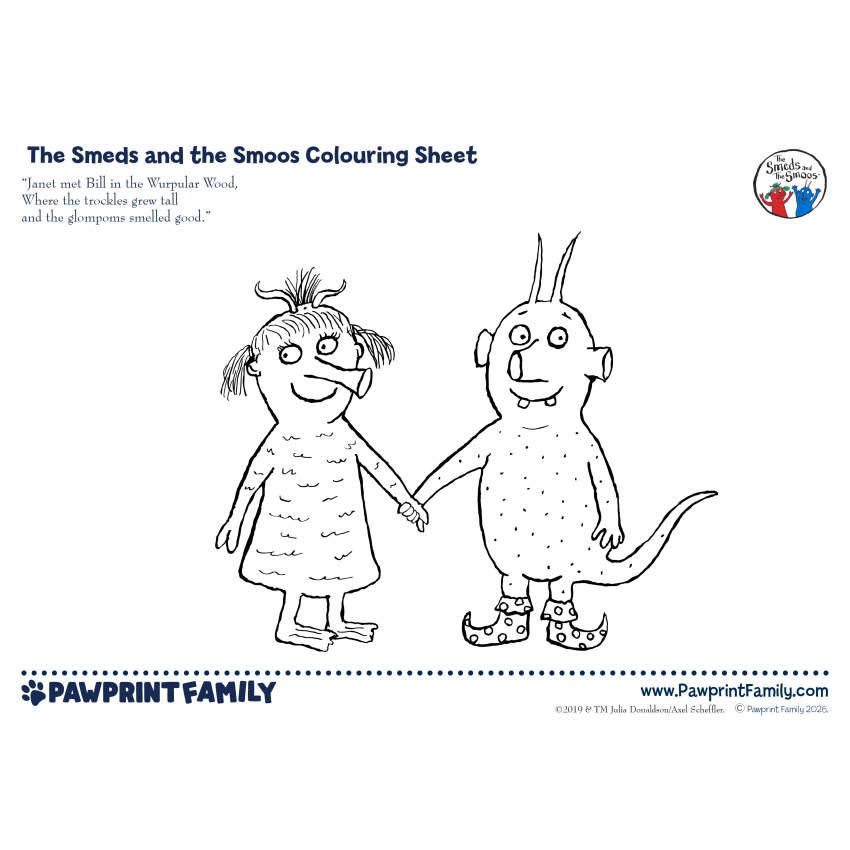 The Smeds And The Smoos Colouring Sheets Full Pack 3