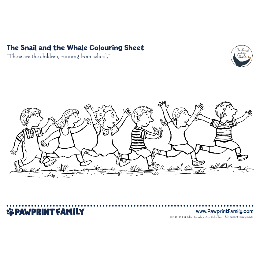 The Snail And The Whale Colouring Sheets Full Pack 4