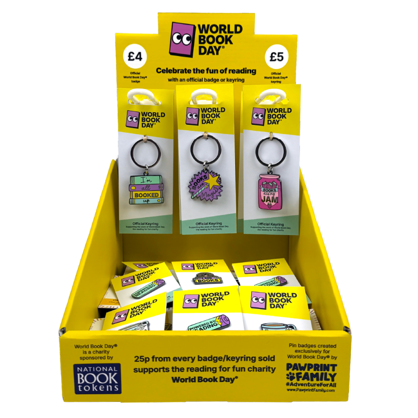 World Book Day Pin And Keyring Box 2027 1