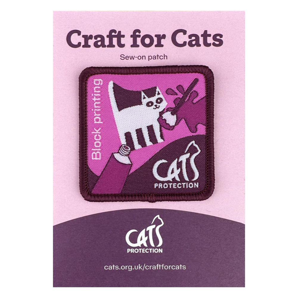 Craft For Cats: Block Printing Sew-On Patch Pawprint Family - Main Image