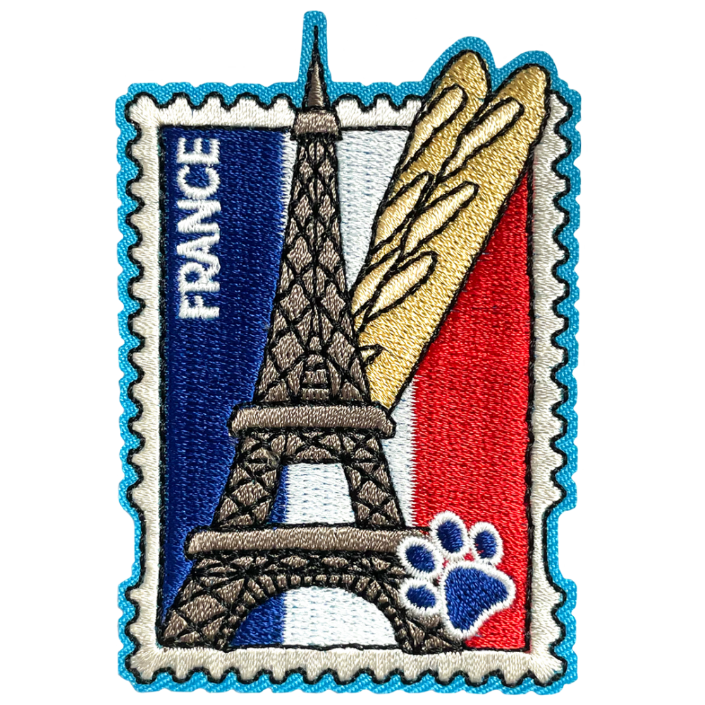 France Badge | Pawprint Family