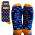 Pawprint Socks - Orange