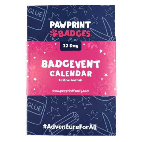 12 Day Advent Calendar - Festive Animals (Badges, Envelopes & Box)