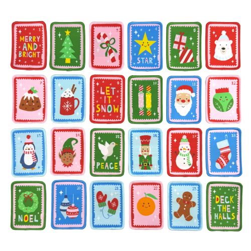 24 Day Advent Calendar - Seasonal Stamps (Badges Only)