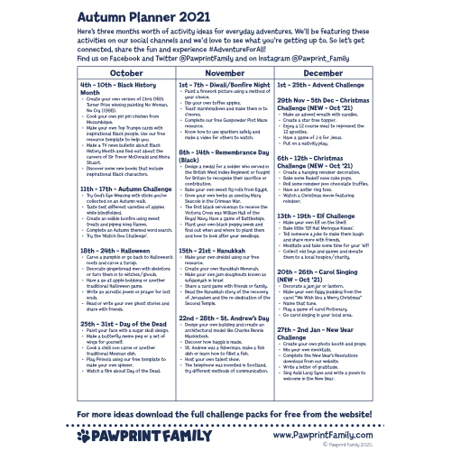 Autumn Planner 2021