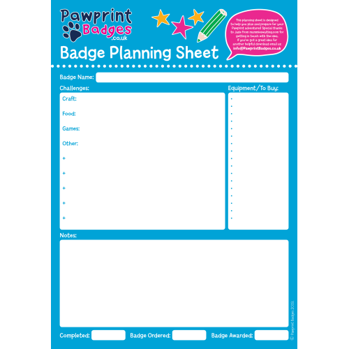 Badge Planner - Blue