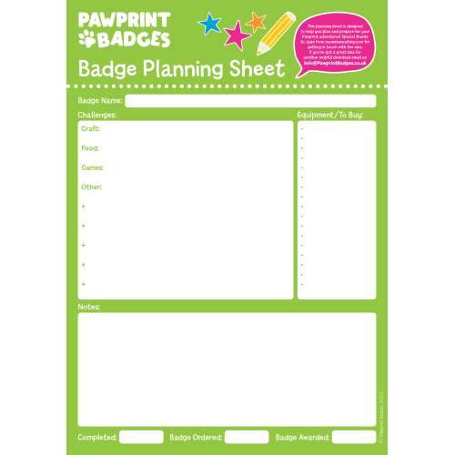 Badge Planner - Green