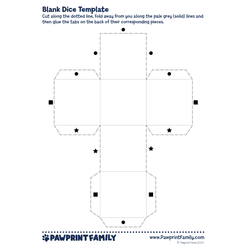 Blank Dice Template