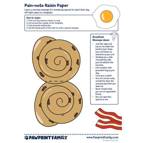 Breakfast Note Paper