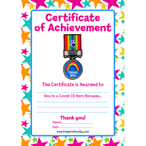 Certificate - COVID-19 Heroes