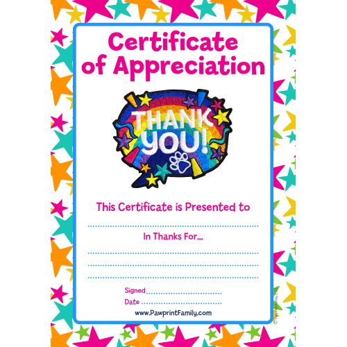 Certificate - Thank You