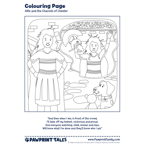 Chester Colouring Page