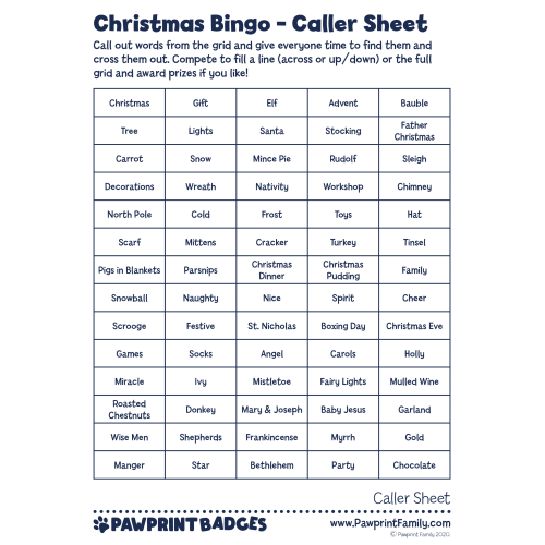 Christmas Bingo