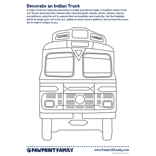 Decorate an Indian Truck