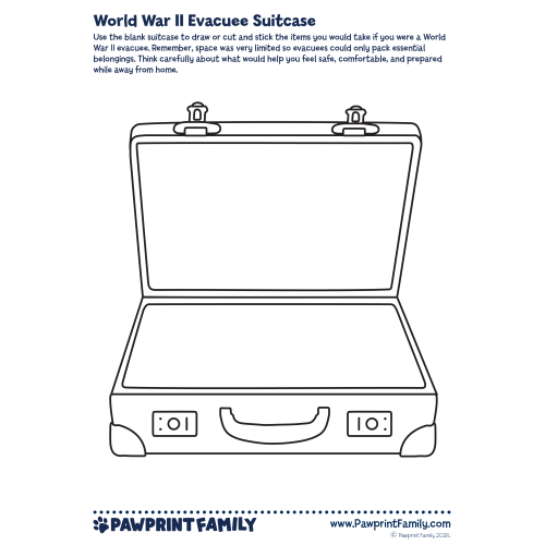 Evacuee Suitcase Template