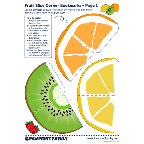 Fruit Corner Bookmarks