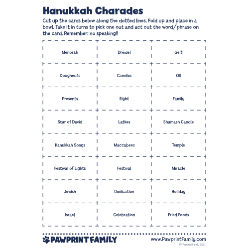 Hanukkah Charades