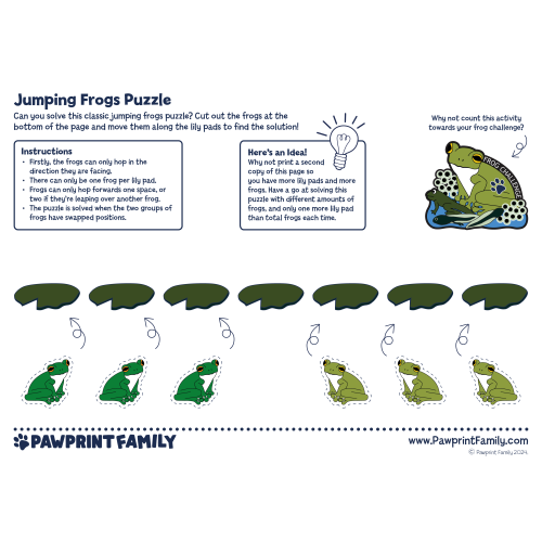 Jumping Frogs Puzzle