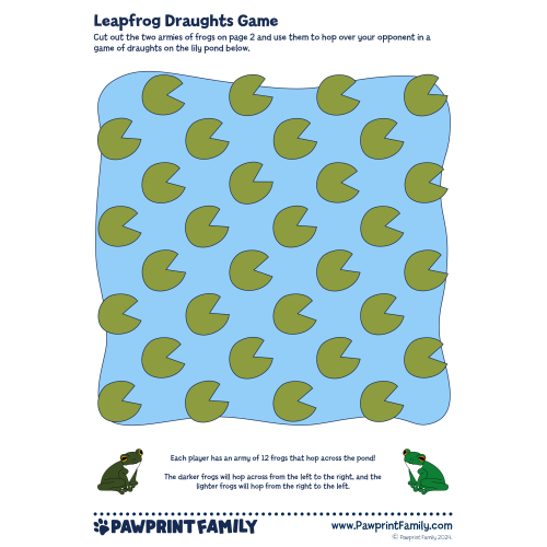 Leapfrog Draughts Game