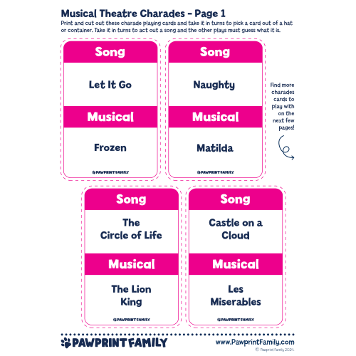 Musical Theatre Charades