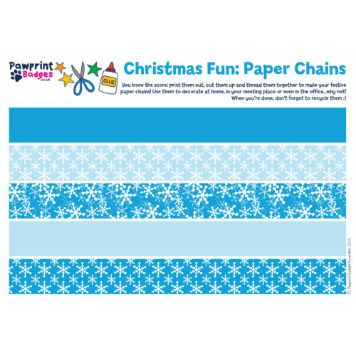 Paper Chain - Snowflake Pattern