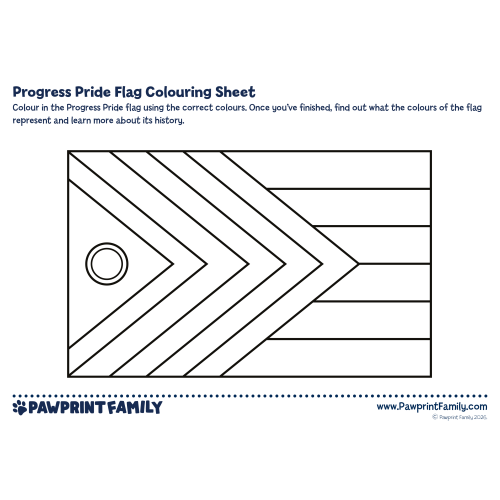 Pride Flag Colouring Sheets 3
