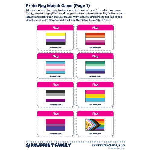 Pride Flag Match Game 2