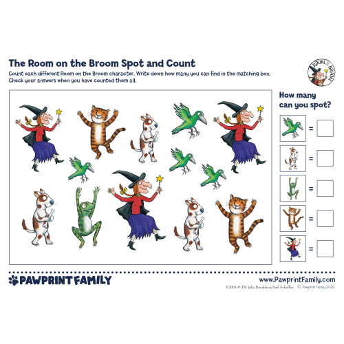 Room On The Broom Spot And Count 2